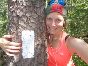 Me and my beloved Trail.  The AT is marked with white blazes.  These simple white stripes of paint are my way through the woods.  Crazy to think they've guided me over 700 miles so far.