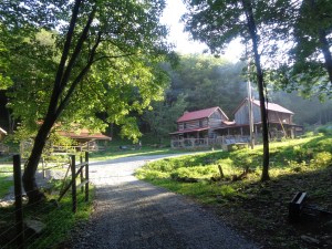 This is Woods Hole Hostel.  I was blown away by this place.  Farm-fresh meals, straight from the garden; a comfy, soft bed; yoga sessions in the evening; and a great sense of community.  I highly recommend.   