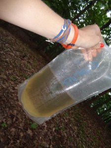 It's not pee, it's water.