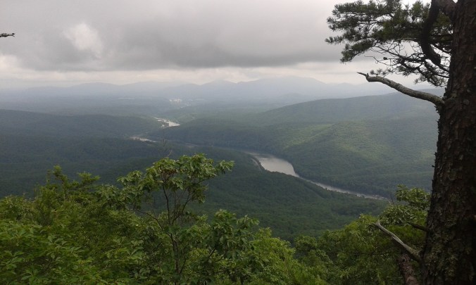 Looking back on the James River after hiking out of Glasgow.